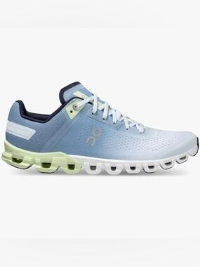 On Running Women's Athletic Shoe - Light Blue with Pale Green Accents